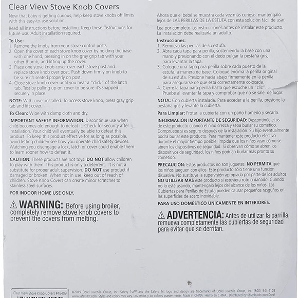 New in box - Safety first stove knob covers - Picture 4 of 5